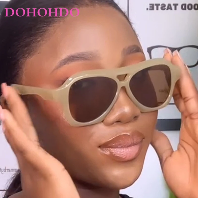 

Classic Luxury Designer Sunglasses Oversized Frame Pilot Sunglasses Women Men Vintage Travel Driving Shades UV400 Lentes Mujer