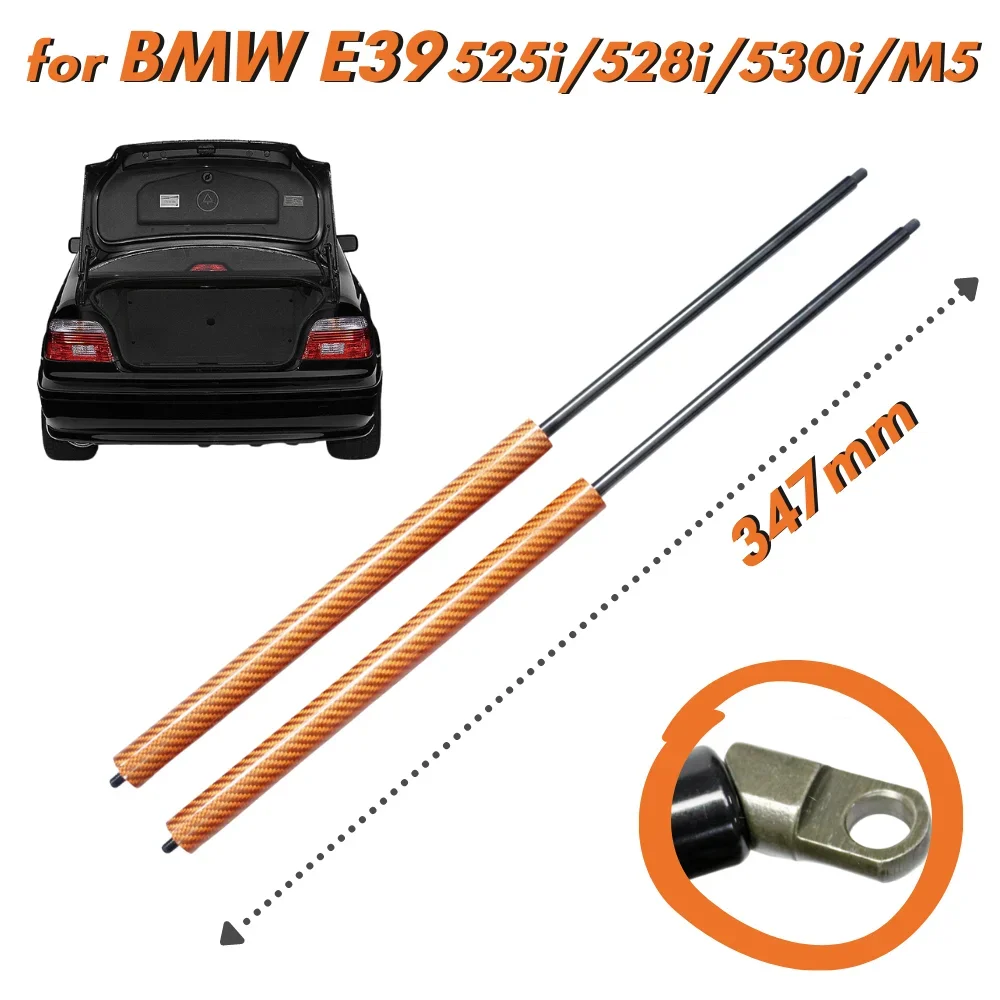 9 Colors Carbon Fiber Rear Tailgate Gas Struts Springs for BMW E39 525i/528i/530i/M5 Sedan 51248222913 Lift Supports Shock Bars