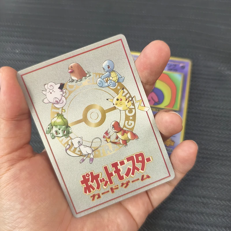 2Pcs/set DIY Pocket Monster Funny Pikach PTCG Japanese Version Self Made Game Anime Collection Card Animation Toys Gifts