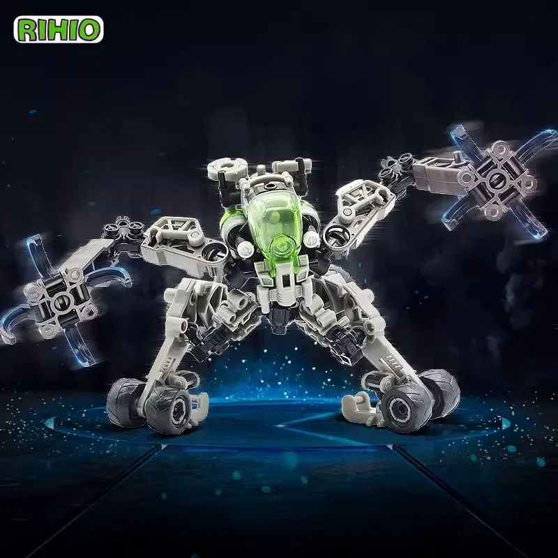 RIHIO Infinite Far-reaching Series 1:60 Scale MM008 Lemur Assembly Mecha  Assembled Model Action Figure Transformation Toys