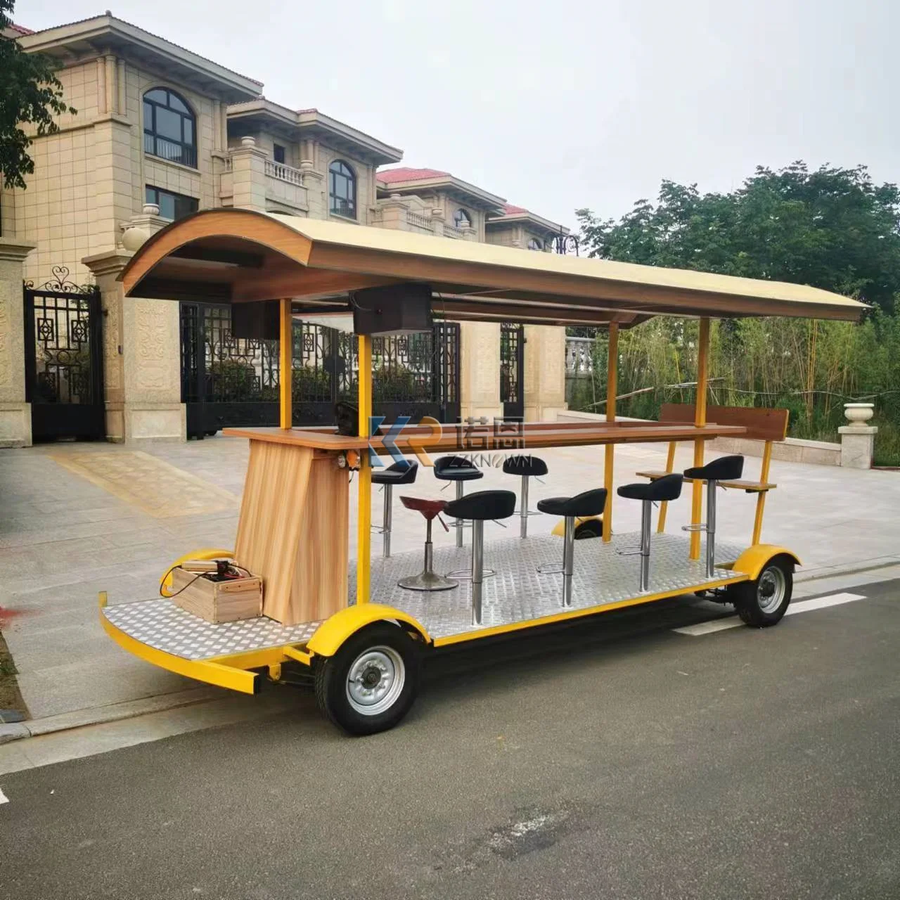 13 Seaters Electric Sightseeing Car Passenger Party Bike Electric Beer Bike Vehicles for Sale