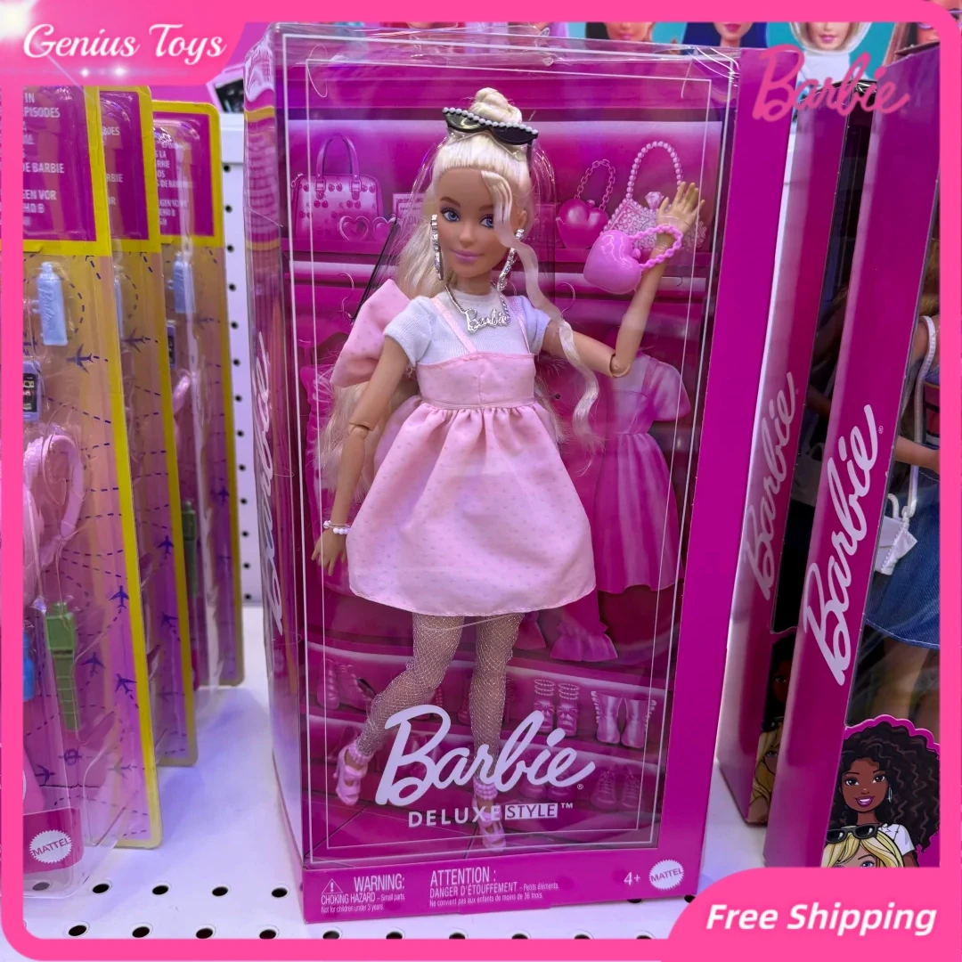 

Barbie Doll Deluxe Style Fashion Sweetheart Series Sweetheart Charming Pose Articulated Trendy Girls Exquisite Birthday Gift