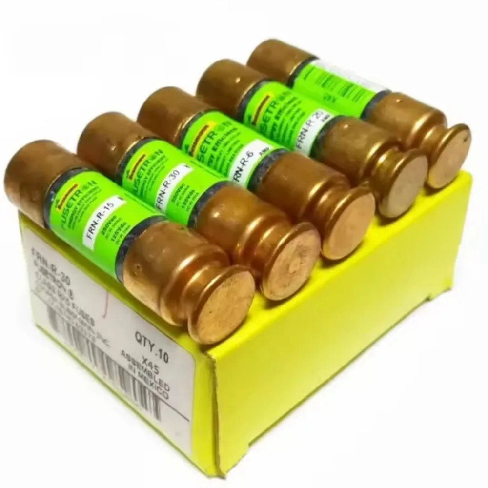 10PCS FRN-R-2 RK5 Time-Delay Current Limiting Fuse 2A 250VAC Dual Element Cartridge Fuse for Circuit Protection