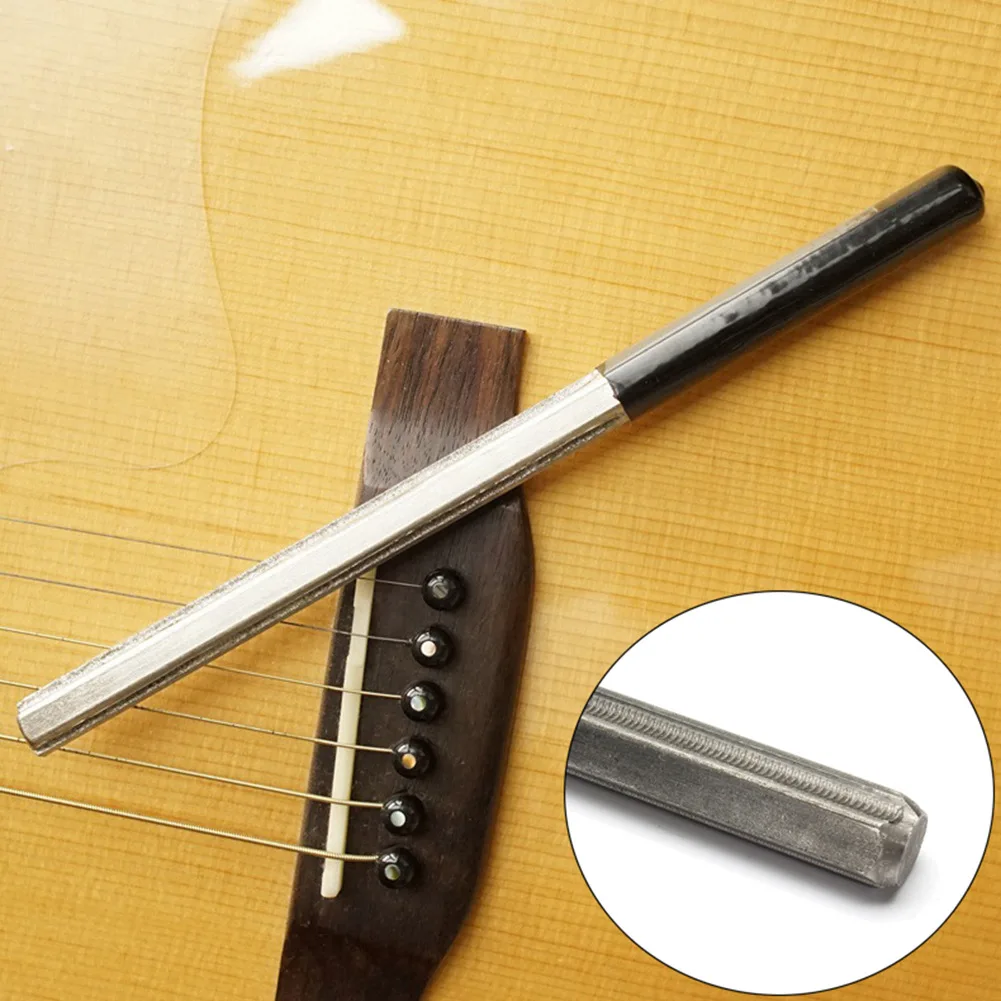 

3 in 1 guitar wire hexagonal file 3 sizes, musical instrument wire repair and polishing, luthier tools