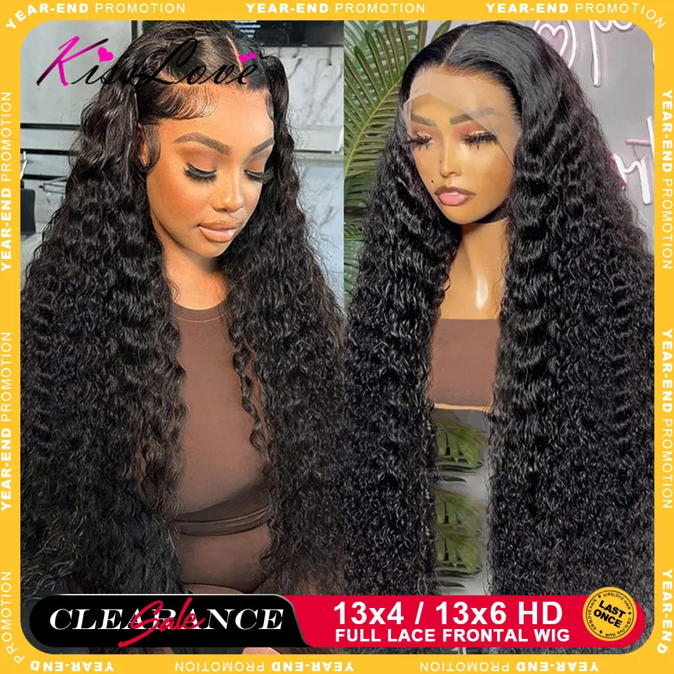 Deep Wave Wigs 13x6/13x4 HD Transparent Lace Front Human Hair Wigs 360 Lace Frontal Wig Human Hair Cury 5x5 HD Lace Closure Wigs