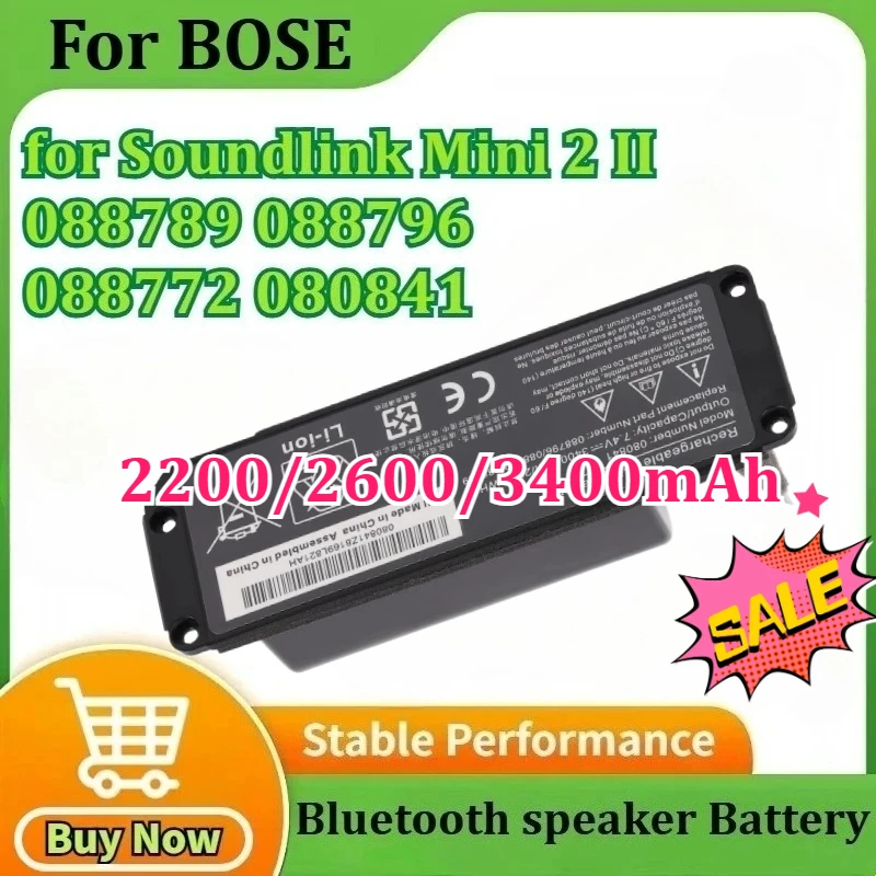 

For BOSE Soundlink Mini 2 II Bose 088789 088796 088772 080841 2200/2600/3400mAh Wireless Bluetooth Speakers Replacement Battery