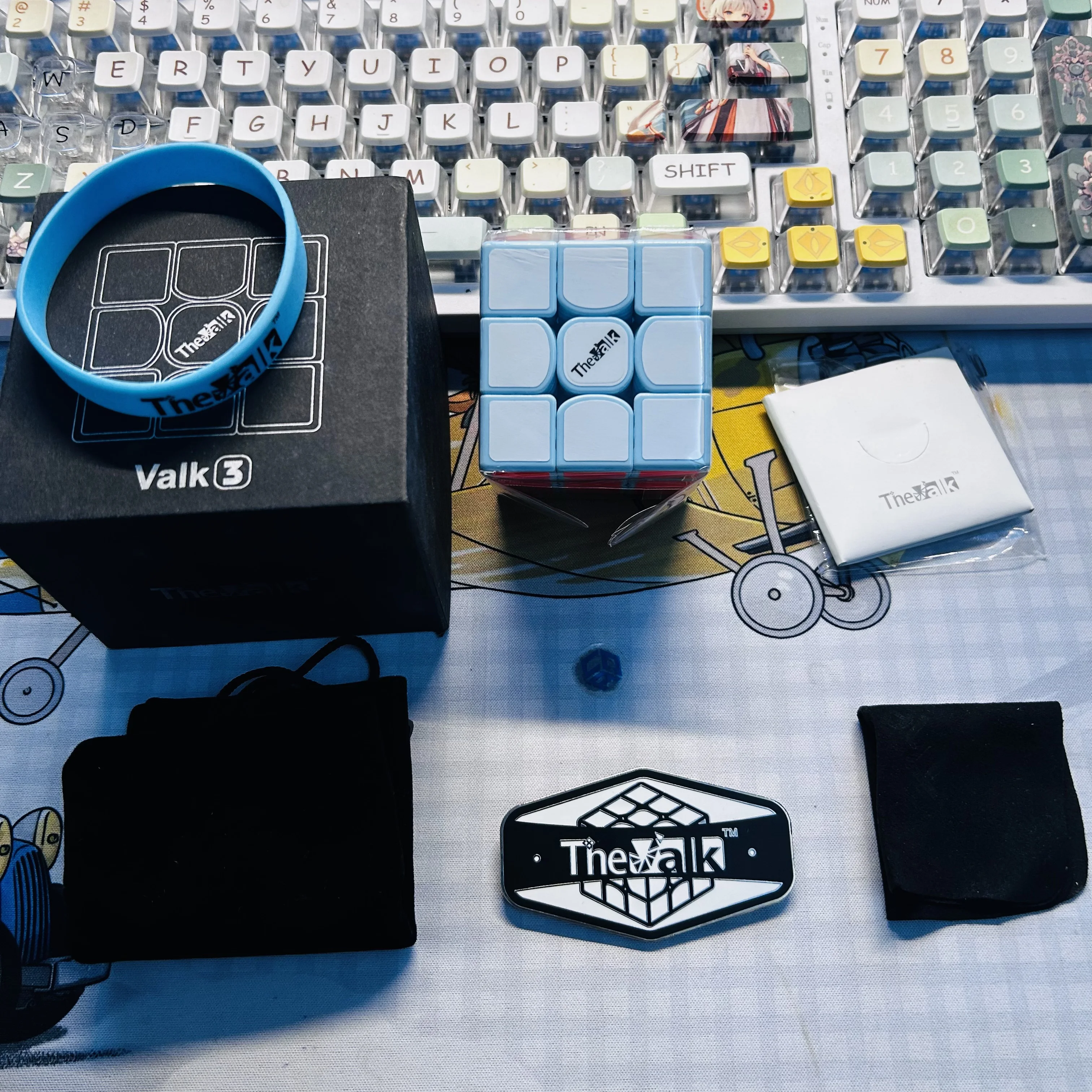 QiYi Cube Valk 3 Blue 3x3 Cube Limited Edition Cube Professional SpeedCube for Competition and Practice 3x3x3 Magic Cubo