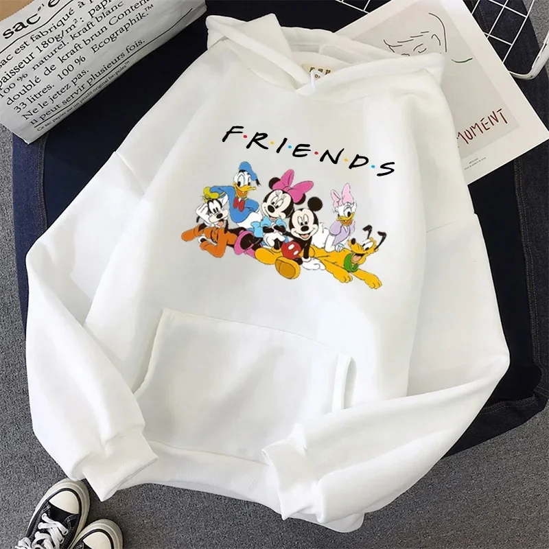 Disney mickey mouse hoodie harajuku moletom com capuz feminino gráfico hoodies roupas de moda streetwear feminino