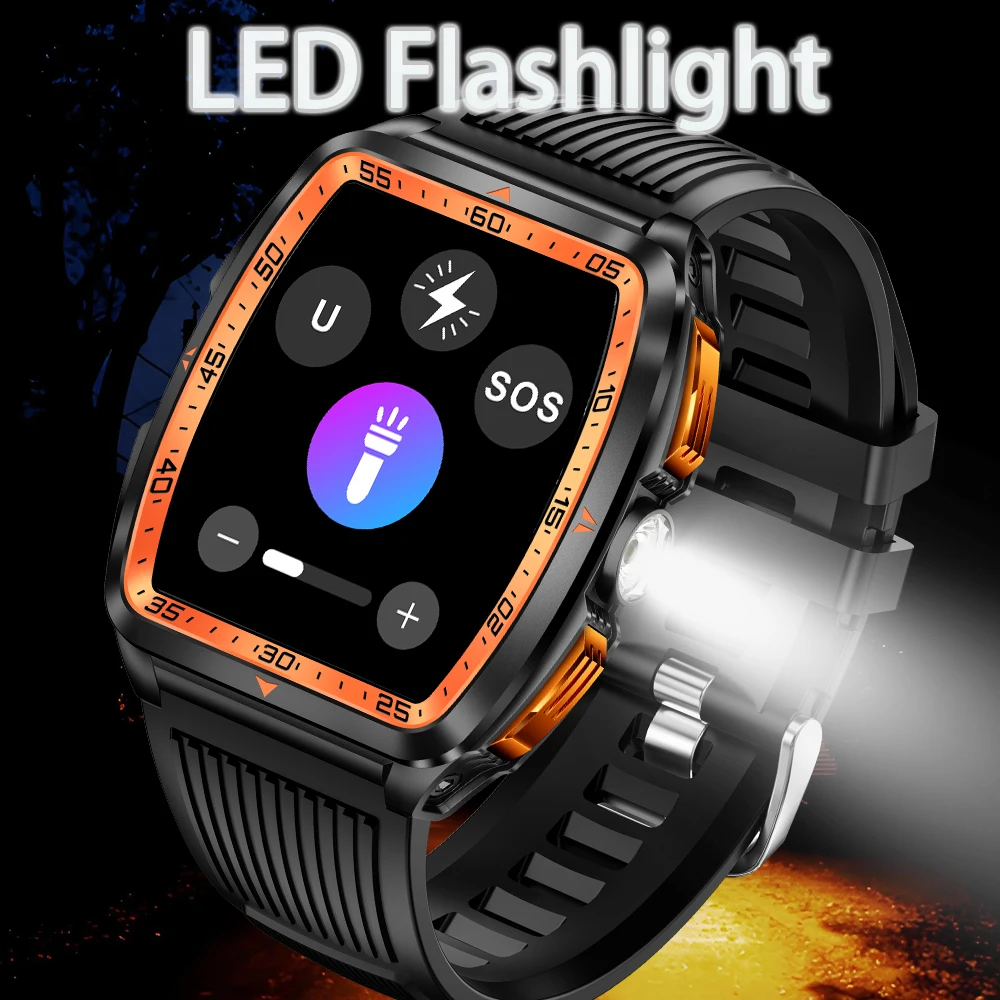 SENBONO ساعة ذكية بلوتوث دعوة مصباح ليد جيب 400mAh بطارية متعددة الرياضة وسائط جهاز تعقب للياقة البدنية مقاوم للماء ساعة ذكية للرجال