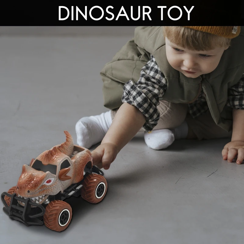 Dinosaur Toys Car RC Turck For 3-7 Years Old, 4-Channel Remote Control Car For Kids, 1/43 Scale RC Car Birthday Gifts