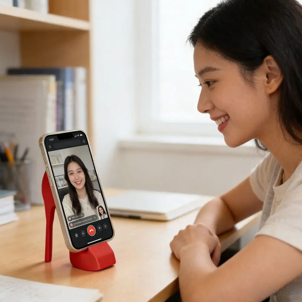 

3D-печатная подставка для телефона в виде туфель на высоком каблуке, креативный противоскользящий настольный держатель для мобильного телефона, универсальная подставка-держатель для телефона в стиле Kawaii