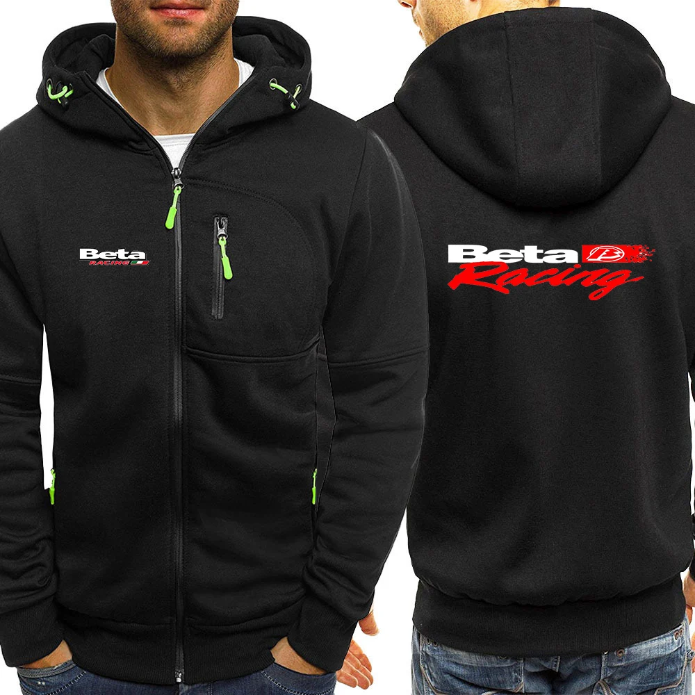 2024 New Beta Racing Motocross Motorcycle Men Printing Spring Autumn Casual Hot Sale Three-color Zipper Hooded Comfortable Coat