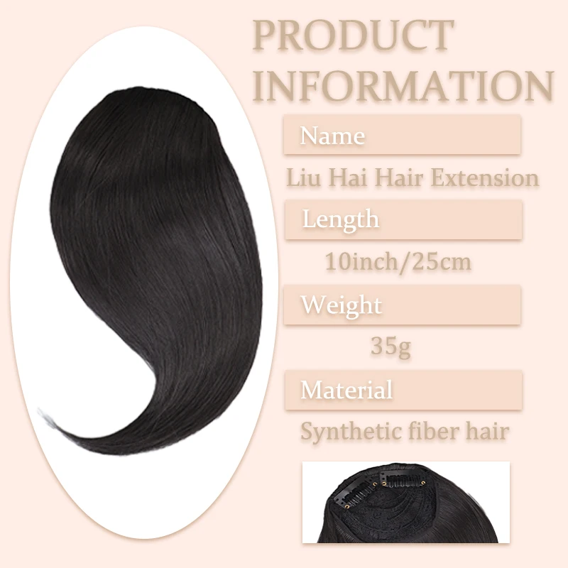 Wig Female Slant Hairpiece Extended One Piece Two Card Wig Hairpiece