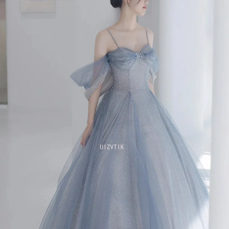 プリンセススタイルウエディングドレス卒業ドレス女性のためのエレガントな弓オーガンザスリングボールガウン女性のイブニングパーティードレス Vestidos