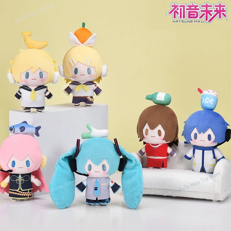 Original Bemoe Hatsune Miku Plush Doll Kagamine Rin Kagamine Len Megurine Luka Kaito Top Treasure Series Figure Anime Toy Gift