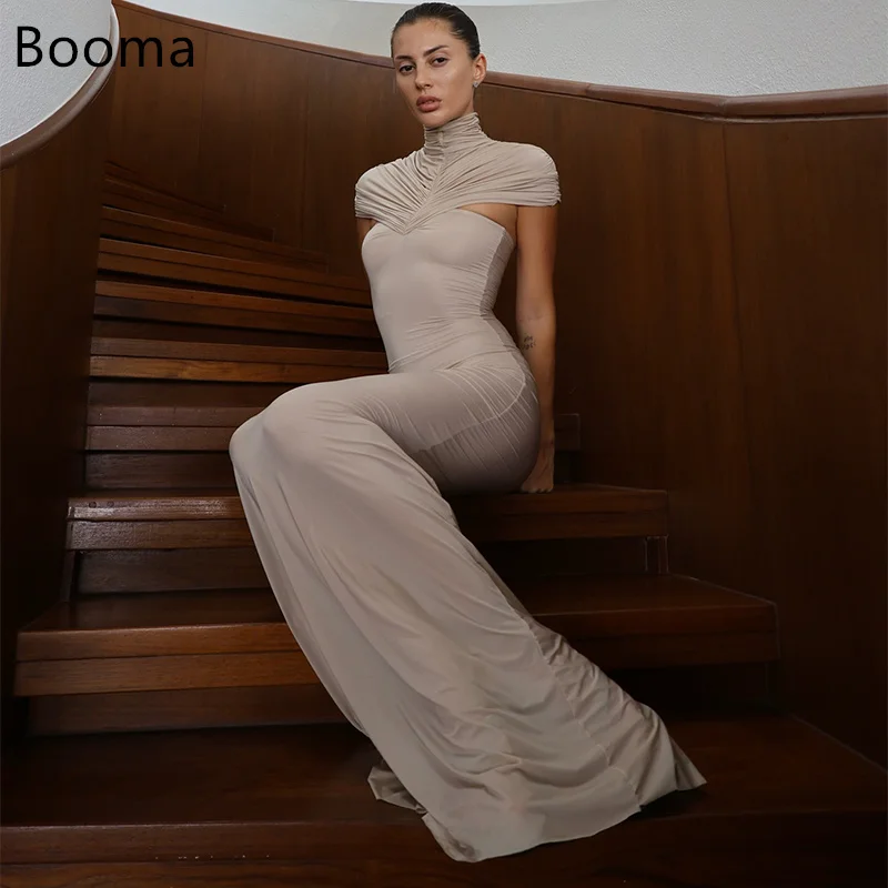 

Booma Mermaid Pleat Sexy Evening Dresses Formal Party Gowns for Women Floor-Length StraplessElegant Prom Gown Customize 2025