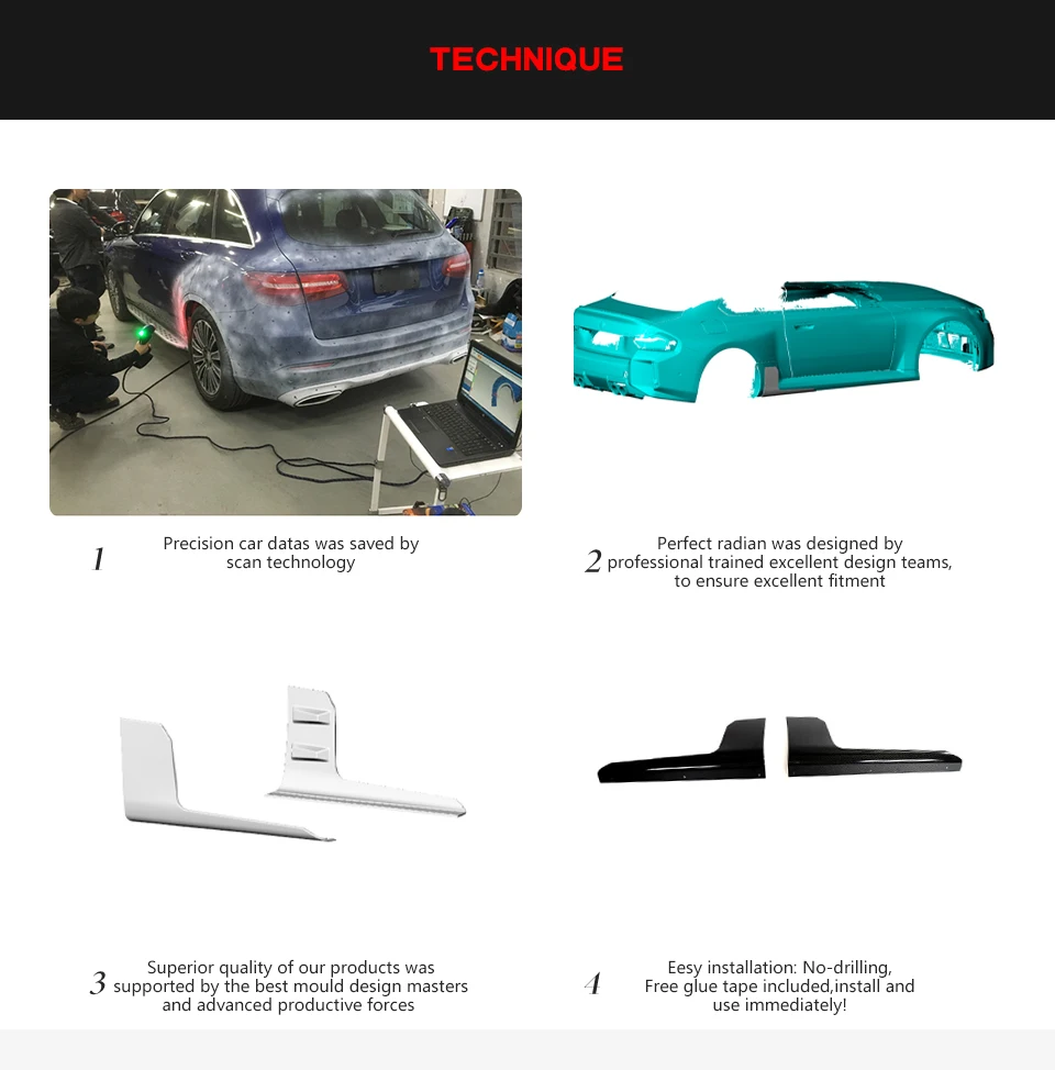 Prepreg Dry Carbon M2 G87 Custom Side Skirts Splitter Set For BMW G87 M2 Coupe 2-Door 23-24