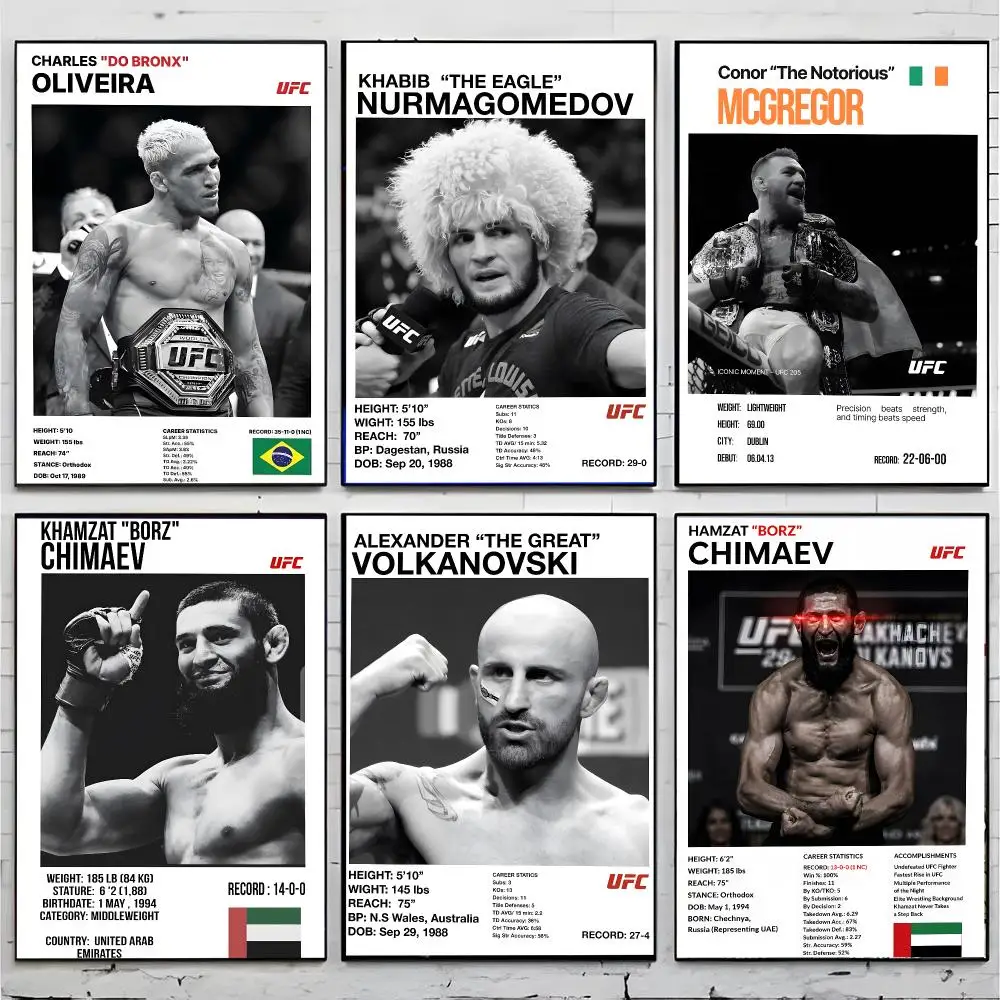 combat sports athlete U-Ultimate Fighting Championship Poster Superior Home Space  Indoor Decorative Art & Home Decor