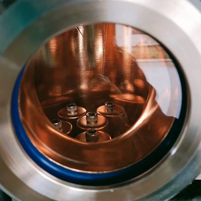 HOOLOO 120L طبقة واحدة التدفئة الكهربائية القياسية الروح المقطر مع خوذة النحاس عالية النقاء Moonshine لا تزال عدة ويسكي