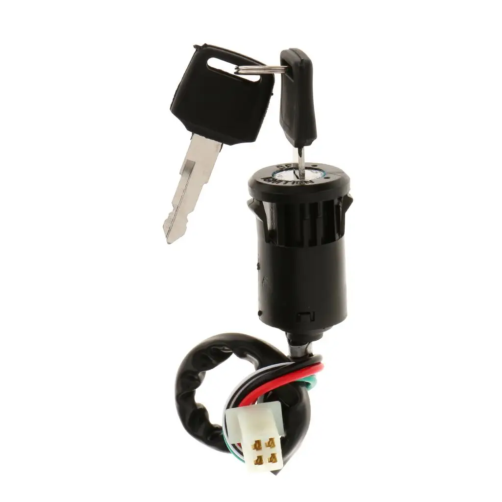 Ignition Start Key Lock Switch 4 Wire for 50-250cc Mini ATV Dirt Bike Scooter Motorcycle