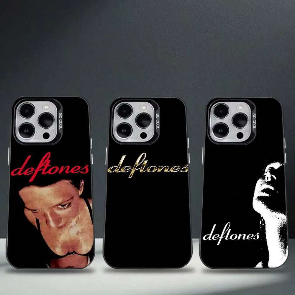 

B-Band D-Deftones Phone Case For iPhone 16,15,14,13,12,11,8,7,Pro,Max,Plus,Mini,XS,SE Anti Fall Black Matte Hard