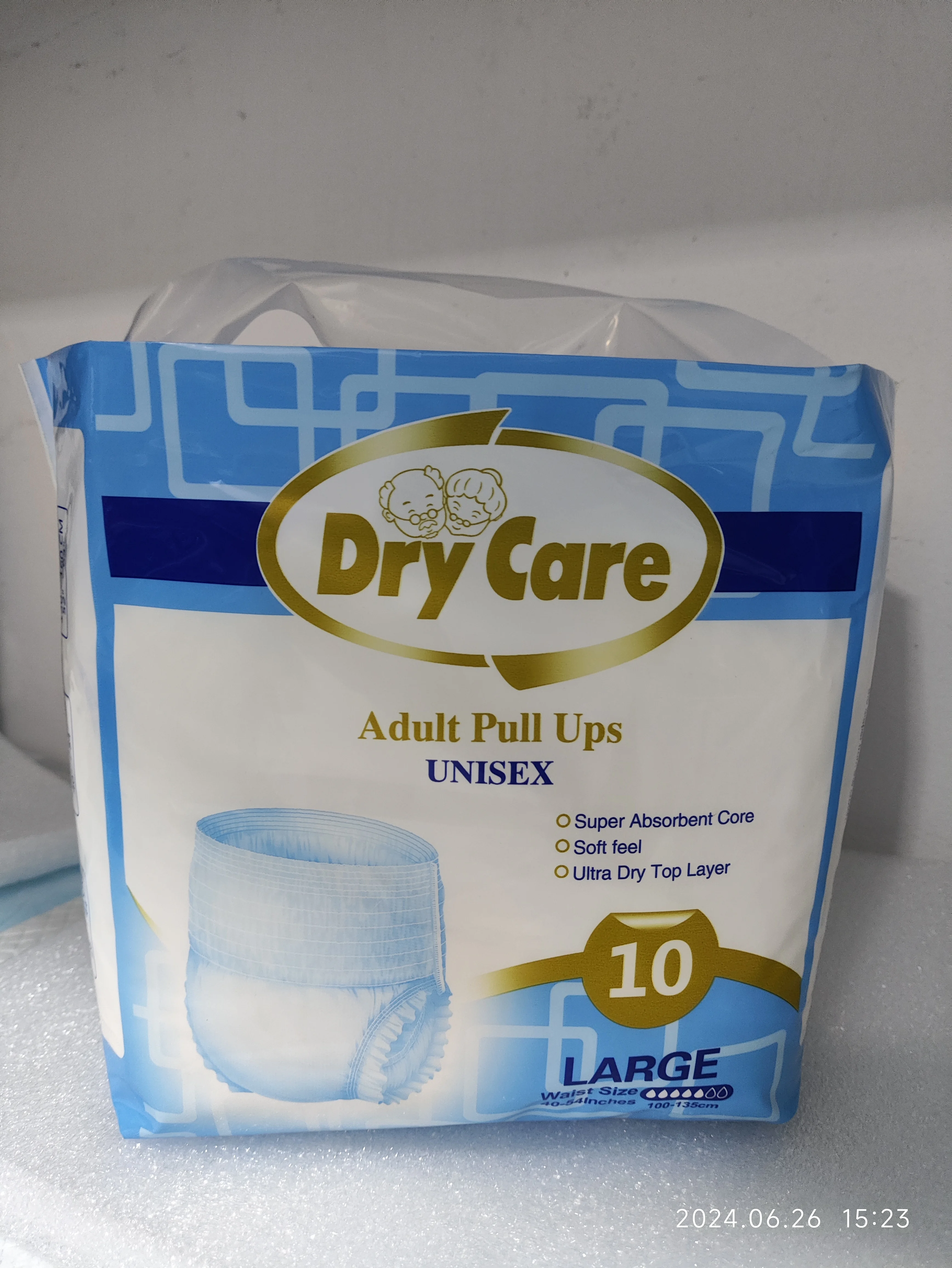 Fine life care adult diapers unisex large hospital ultra thick adult diaper disposable