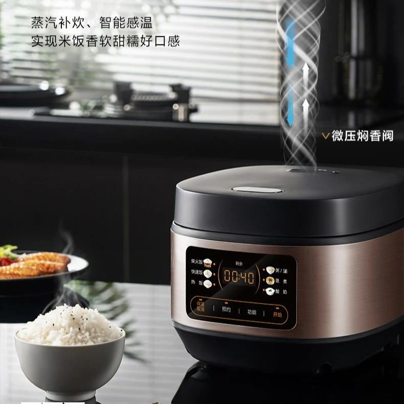 Fornello di riso intelligente Piccolo fornello di riso domestico da 3 a 4 persone Mini fornello di riso multifunzionale intelligente