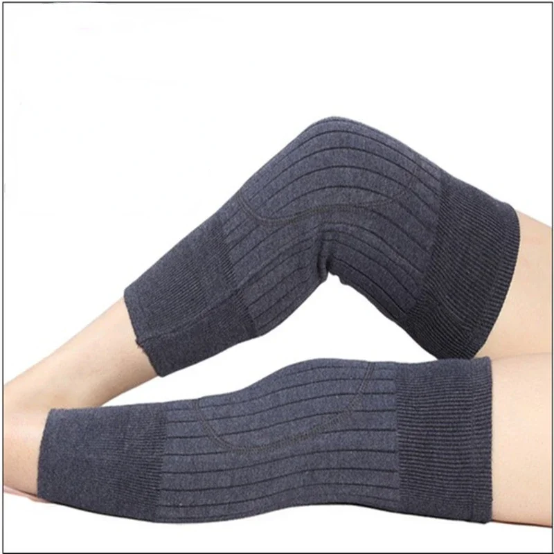 1 Pair Motorcycle Cashmere Wool Knee Pads Sleeves Winter Keep Warm for Legs Thick Long Knee Sleeve for Women Men Autumn Sock