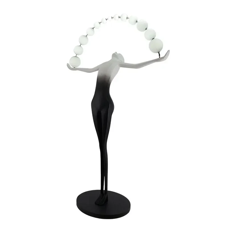 Hotel Designer Modern Minimalist Nordic Floor Light Living Room Corner Resin Sculpture Art Decoration Standing Led Floor Lamp