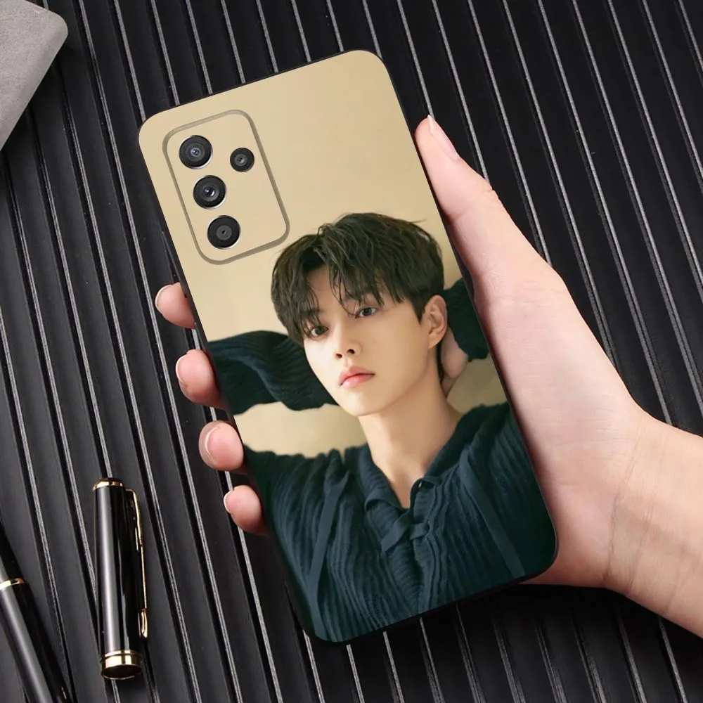 Korea Kang Song Phone Case For Samsung Galaxy A13,A21s,A22,A31,A32,A52,A53,A71,A80,A91 Soft Black Phone Cover