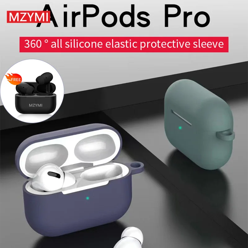 

Soft Silicone Protective Case For AirPods Pro Earphone Bluetooth Headphone Protector Accessories Cover For iPhone Headset