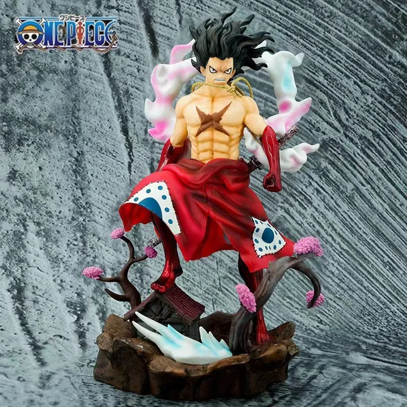 

One Piece Luffy Gear No.4 King Kong мультипликационный персонаж ПВХ экшн-фигурка Gk Статуя Коллекционная модель украшения праздничный подарок