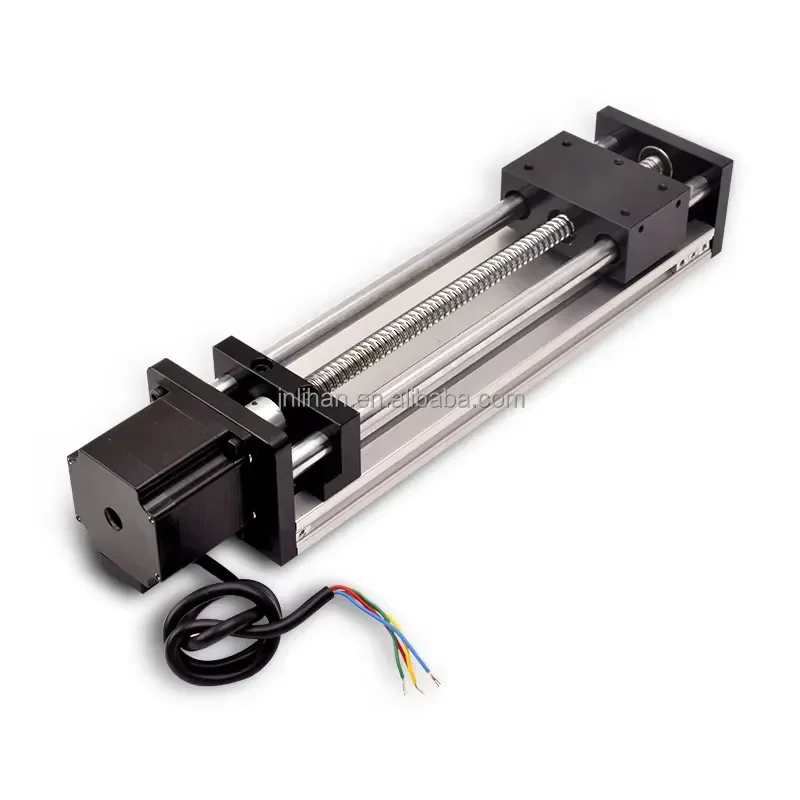 SFU1204 Ball Screw Linear Actuator Kit with Z Axis Slide Table and Linear Shaft Rail for CNC Machine Automation Assembly