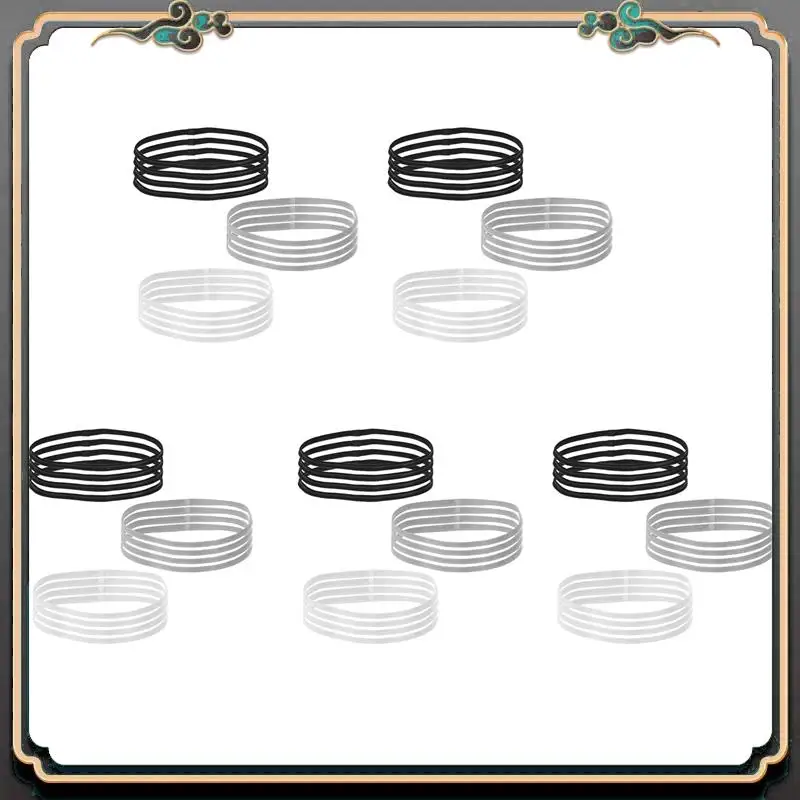 

B11A-60 шт. толстые нескользящие эластичные спортивные повязки на голову, повязки на голову для волос, повязки для тренировок и спортивные повязки для женщин и мужчин