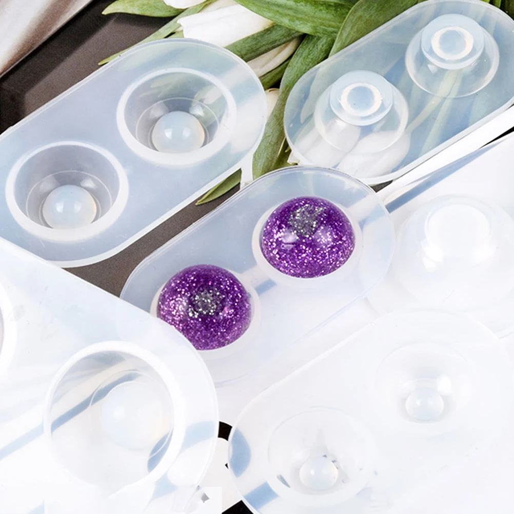 

6Pcs Diy Crystal Epoxy Doll Eye Molds Round Eyeball Silicone Mold For Crafting Accessories