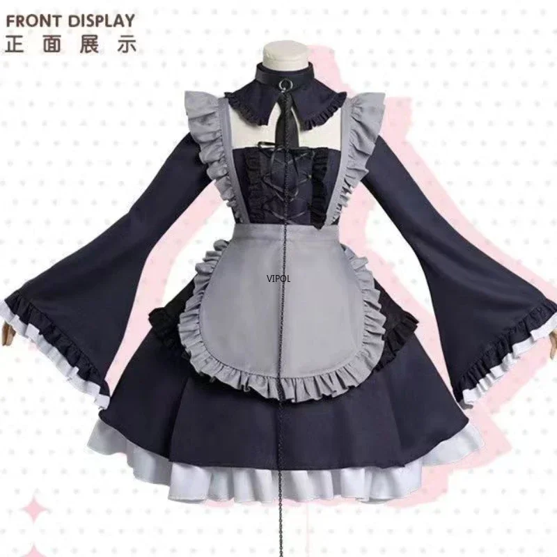 

2025Anime My Dress Up Darling Marin Kitagawa, комплект костюмов для косплея Kuroe Shizuku, платье горничной, платье на Хэллоуин, комплект для косплея Лолиты