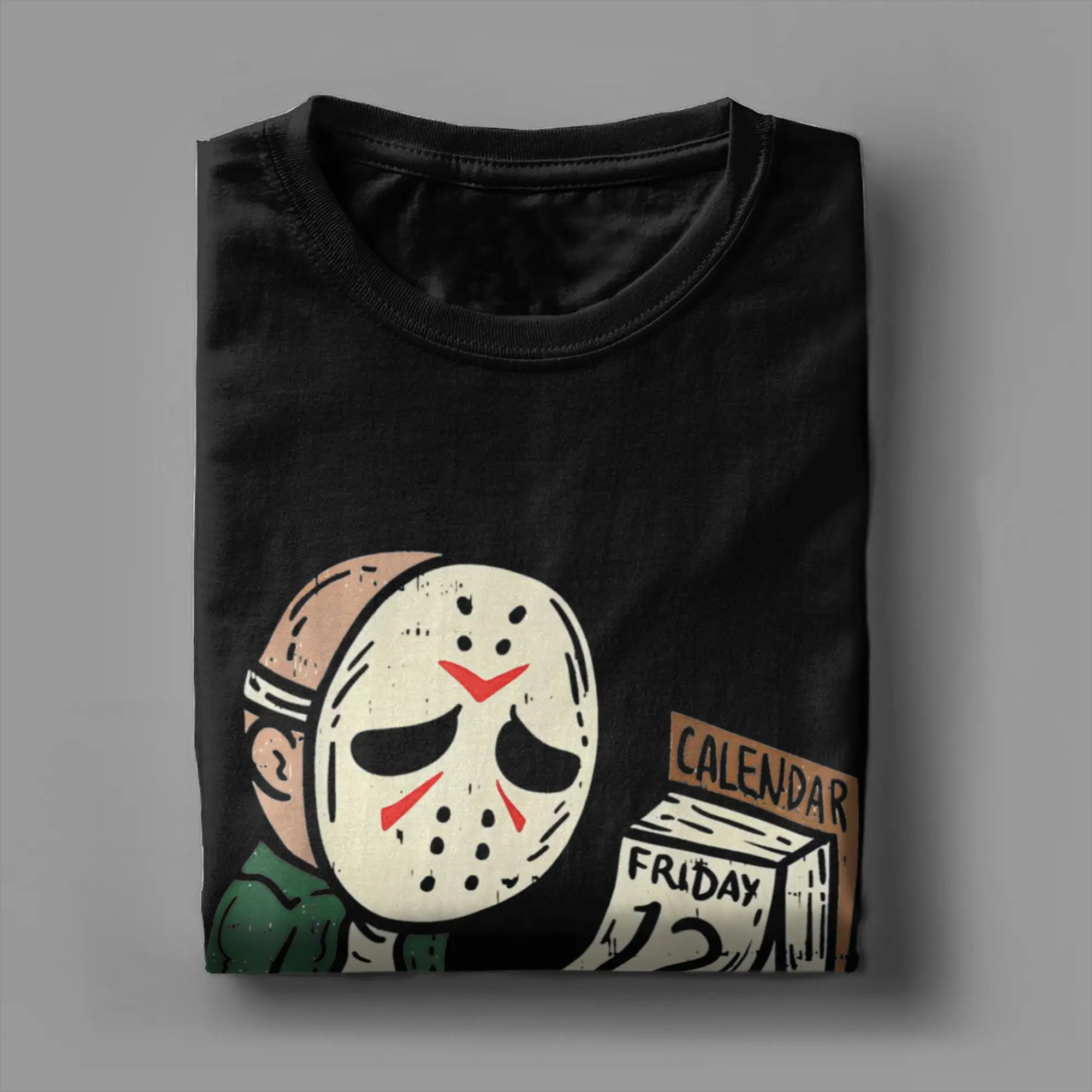 تي شيرت كلاسيكي جيسون فورهيس الجمعة 12th للجنسين 100% قطن قصير الأكمام الجمعة 13th Crewneck الصيف بلايز القمصان