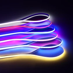 5mm Ultra Thin DC 12V Colorful COB LED Strip Lights for Home Decor Ice Blue/Pink/Red High Density LED Tape Color Car FOB RA90