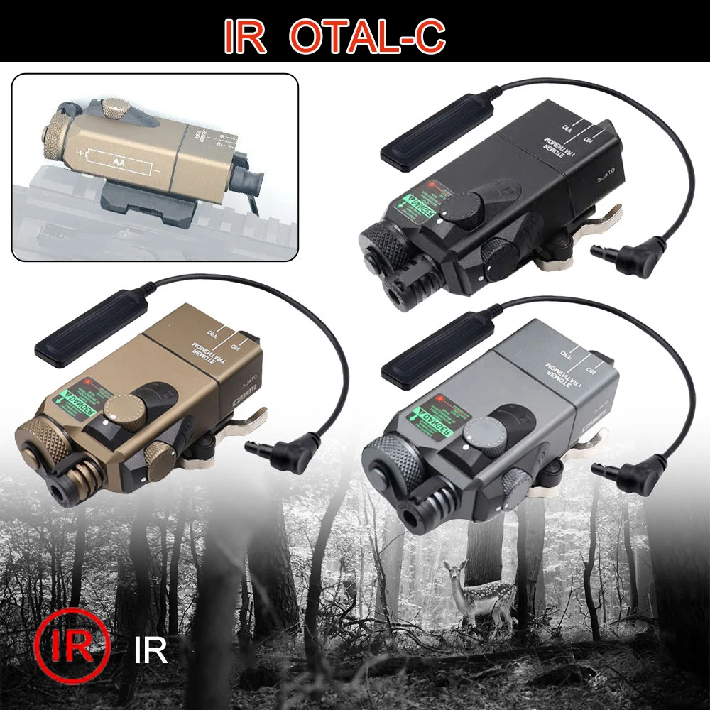 Tactical SOTAC Metal OTAL-C IR Quick Release Indicator Hunting sight With Pressure Pad Switch for 20mm track