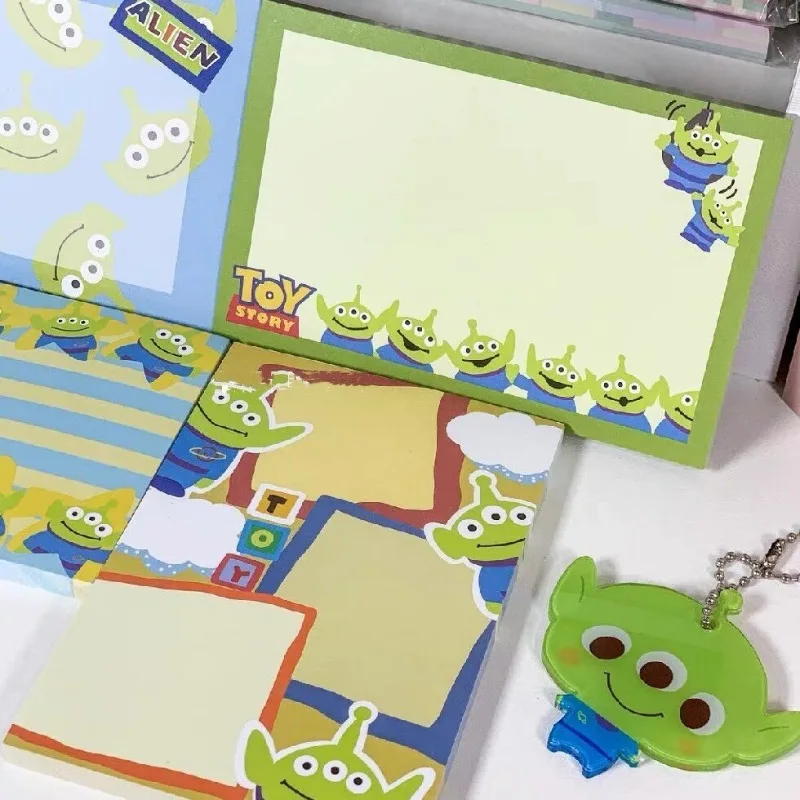 50 pezzi carino Toy Story Alien No adesivo memo pad cartone animato addensare strappabile memo nota adesiva accessori per ufficio cancelleria Kawaii