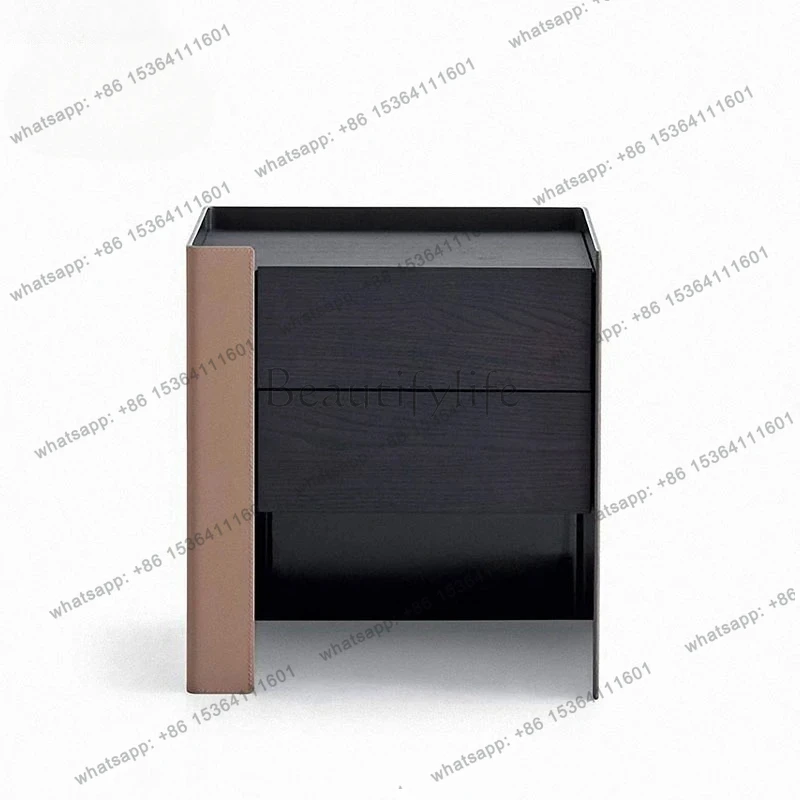 smart bedside table light luxury bedroom bedside small cabinet storage chest wireless charging