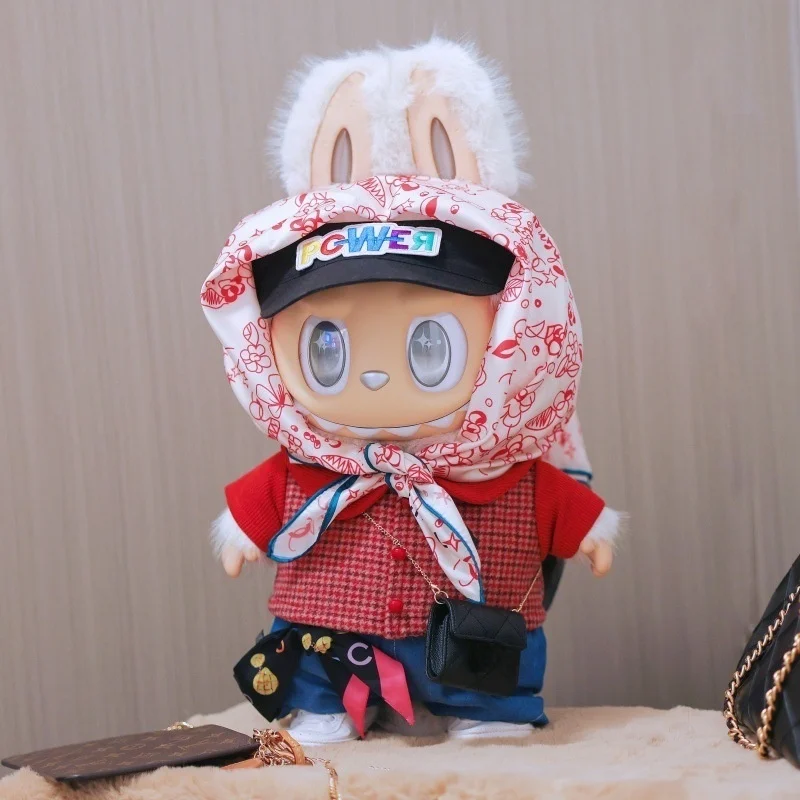 For 15/17cm Labubu Clothes Sitting Party Sunflower Pendant Vinyl Doll Clothes Replacement Set Trendy Set Accessories customized