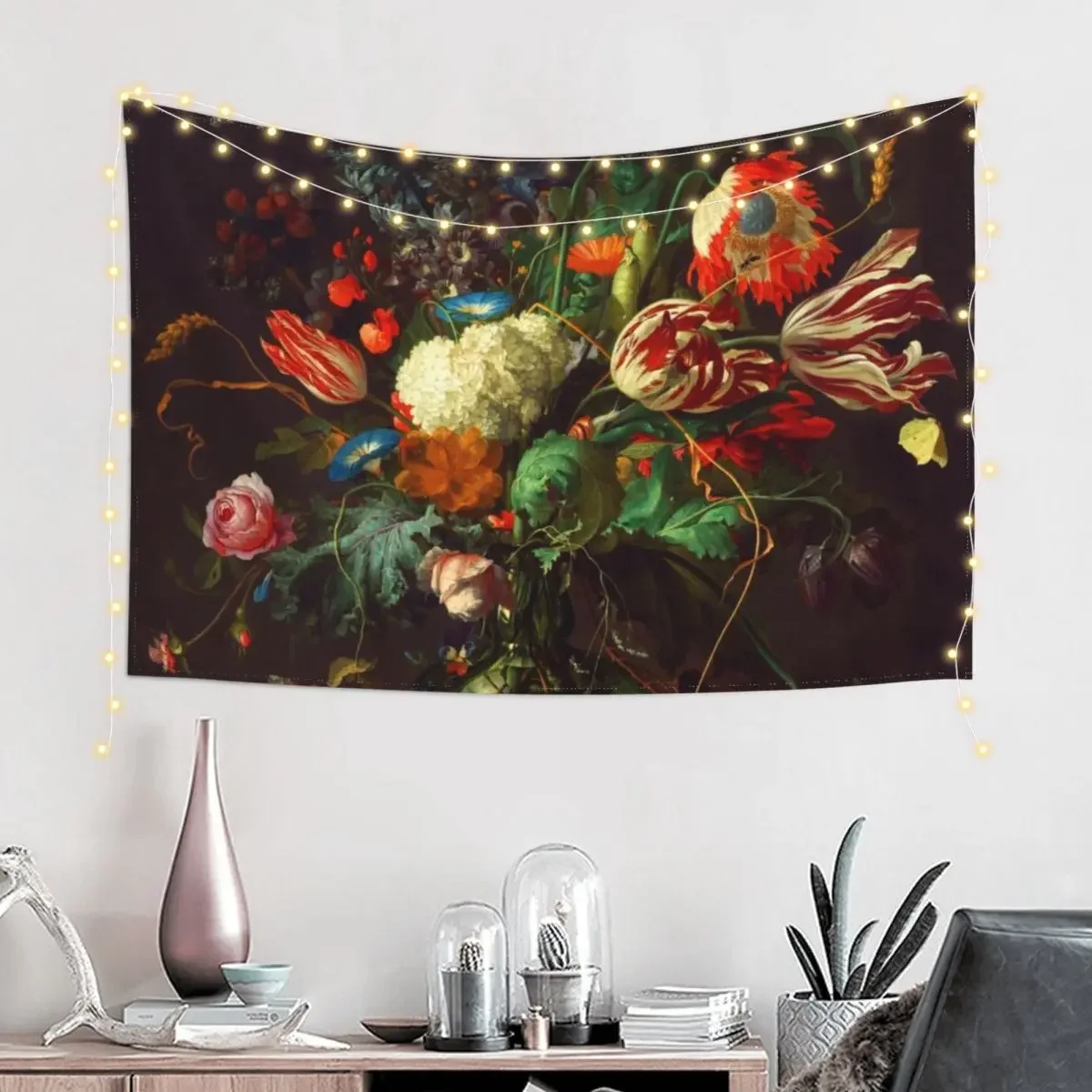 Jan Davidsz. de Heem Vase of Flowers Tapestry Home Supplies Room Aesthetic Decor Things To Decorate The Room Tapestry