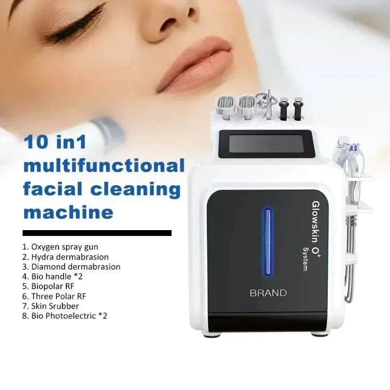 Multifunctioneel Hydra-Dermabrasie Rf Bio-Lifting Spa-Gezichtsapparaat Water Zuurstof Jet Aqua Peel Gezichtsreiniging Hydro-Gezichtsmachine