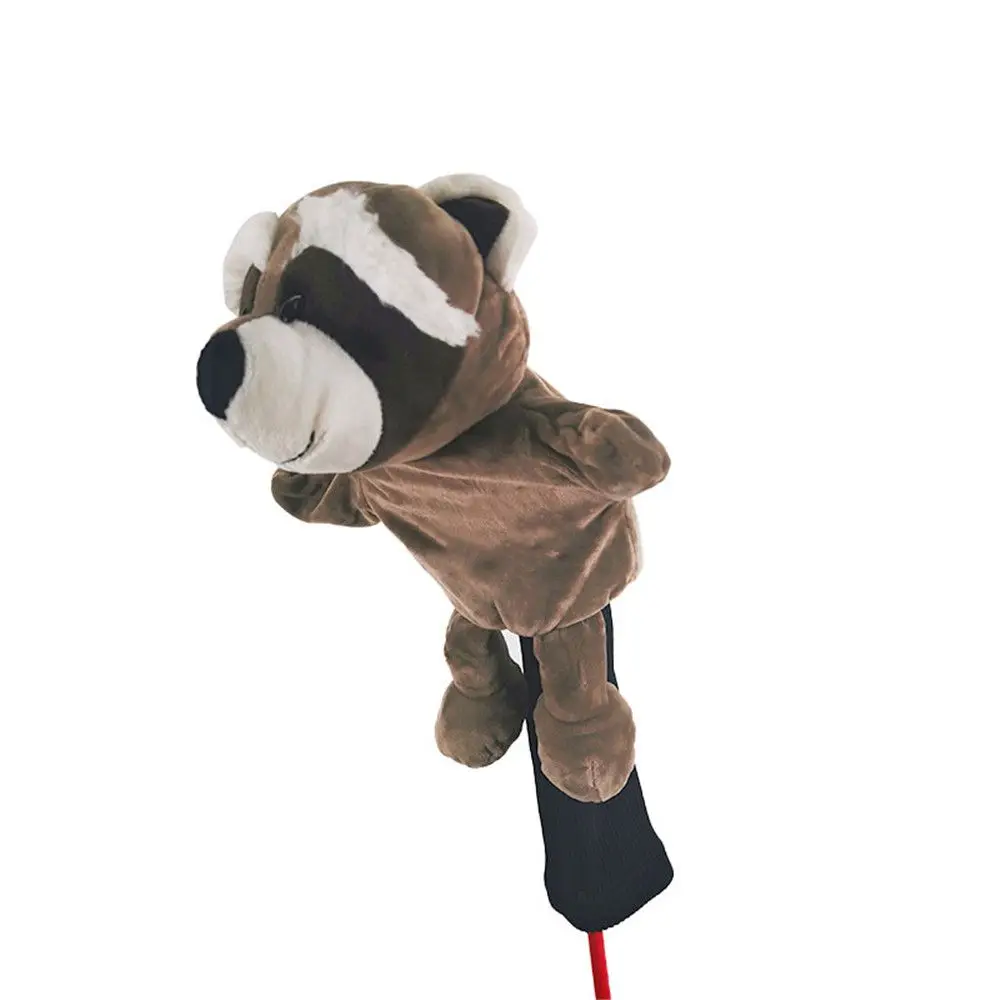 Long Neck Driver Accessories Golf Rod Sleeve Sets Golf Club Head Covers 1/3/5 Fairway Woods Plush Animal Headcover