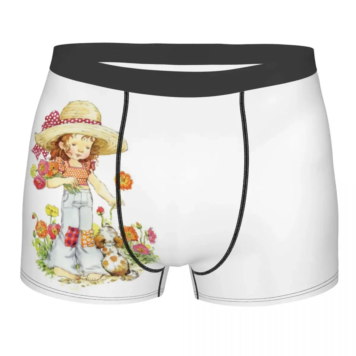 Custom Male Cool Sarah Kay Dog Underwear Children's Painter Artist Boxer Briefs Breathable Shorts Panties Underpants