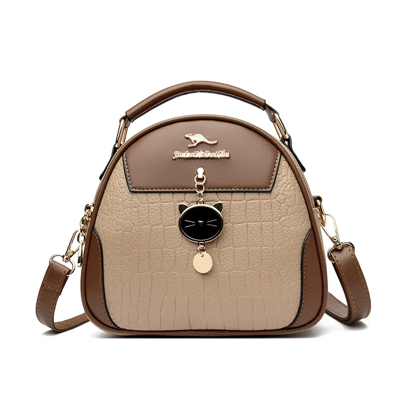 

​2025 Tiered Cube & Circle Bag | Runway-Design Shoulder Purse | Layered Dangle Charm Crossbody with Adjustable Strap​