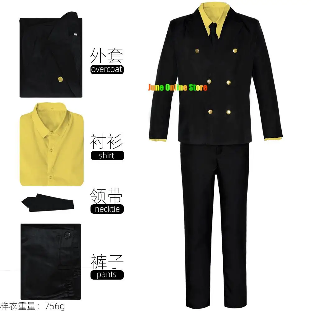 Costume de Cosplay de Sanji Vinsmoke After pour Homme, 2 ans, Anime, Halloween, Noël, Jaune Trempé, Perruque, Taille Personnalisée