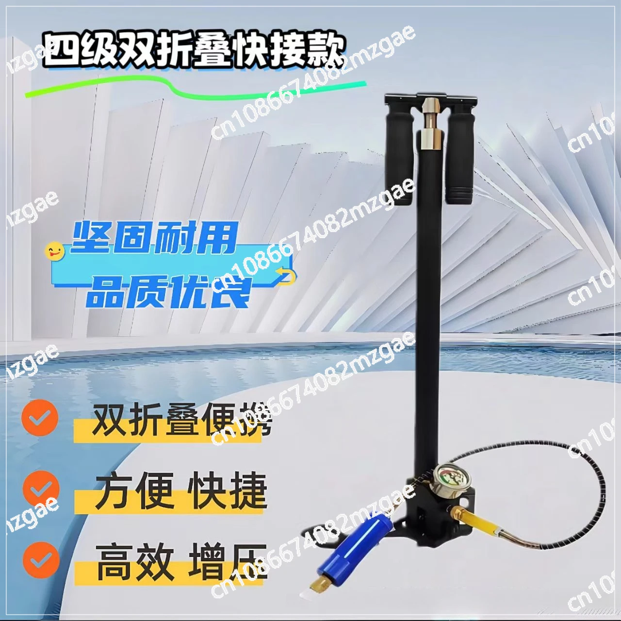 

300bar 30mpa 4500psi 3 Stage Pump For Car Bicycle High Pressure Air Compressor Hunting Inflator HPA Tank Diving Inflator