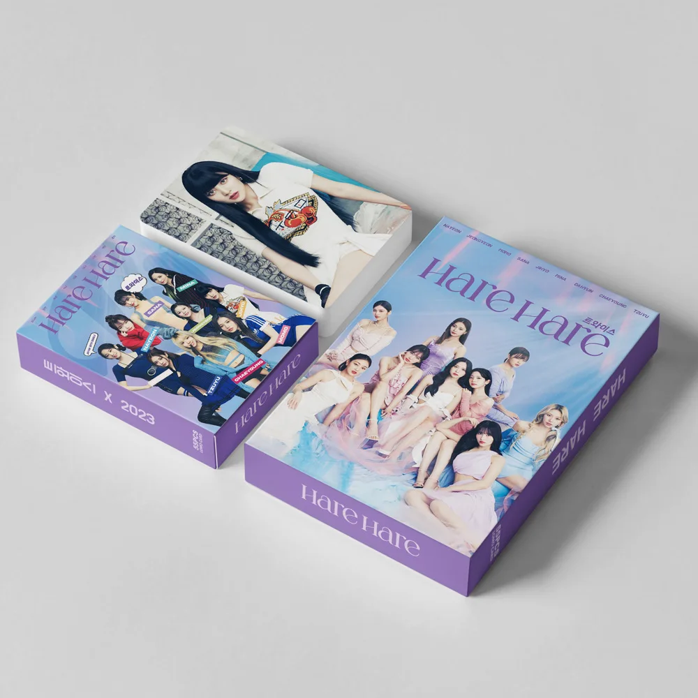 55pcs/set TWICE Photocard New Album The Feels High Quality HD Photo LOMO Card Pictures Fans Gift